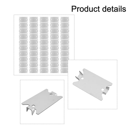 Clous en acier robuste pour installation facile de protections avec dents