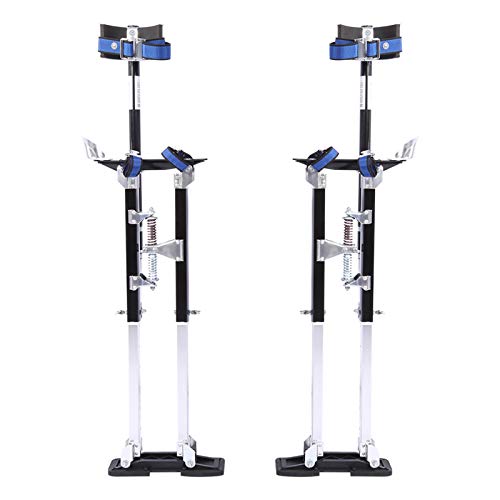 Ejoyous Trockenbau-Stelzen, Aluminiumlegierung Stelzen Mit Verstellbarer Riemen, Höhenverstellbar 24-40inch Arbeitsstelzen Malerwerkzeug, Für Reparatur der Wand deckenbauer (Schwarz)