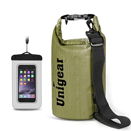 Unigear Dry Bag, Wasserdicht Taschen mit Handytasche und Gurte für Boot...