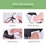 SolWst Optix Lens Cleaning Wipes - 300 Pre-Moistened, Individually Wrapped Wipes for Eyeglasses, Camera Lenses, Tablets, Phones, Computer Screens, and Other Surfaces - Image 6