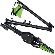 36 Inch Folding Grabber Reacher Tool - Heavy Duty Trash Picker Upper & Post Surgery Recovery Mobility Aid for Seniors - Strong Green Gripper with Magnetic Tip, Long Reaching Stick