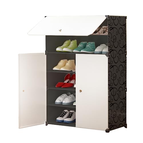 Zapatero Modular, Armario Organizador de Calzado para Entrada, Estante para Recibidor. Estantería de Zapatillas. Almacenamiento para Hogar.