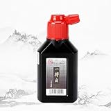 Yidege Practice Liquid Ink for Chinese Calligraphy, Yi de ge Black Brush Ink for Beginners, Students, Artists, Japanese Sumi-e Writing and Drawing 100g (3.5 OZ)