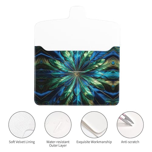 Funda de piel sintética de alta resistencia para portátiles de 13 pulgadas azules 3