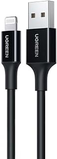 Ugreen iPhone Lightning 2.4A Data ve Şarj Kablosu Siyah 1 Metre