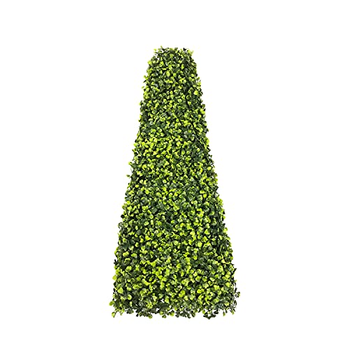 Goleray Topiary Trees Artificial Outdoor Highly Realistic Decorative Buxus Tower, Topiary UV Resistant Fake Tree for Home Garden/Indoor & Outdoor Use 8 Pack