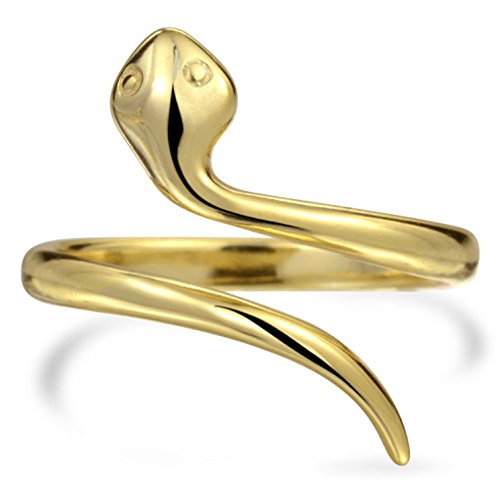 Preisvergleich Produktbild Midi Knöchelgehäuse Dünn 1MM Band Stapelbar Wickelring Wickeln Schlange Stapelring 14K Vergoldet Sterling Silber