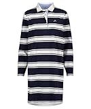 Webkragen GANT Damen Kleid Striped Heavy Rugger Dress Marine (52) XL