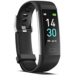 MayuFit Fitness Tracker with Heart Rate Monitor, Activity Tracker Sleep Monitor, Smart Watch Pedometer Step Counter for Man Women (Black)