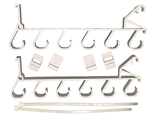 Garage Storage Rack For Garage Doors With Hooks For Fishing Rods, Kayak Paddles And Light Garden Tools #TOP2