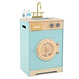 Matériaux sûrs et fiables : Ce jeu d'imitation de machine à laver est fabriqué en bois bien sélectionné qui ne se déforme pas facilement. La conception non toxique et inodore protège bien la santé des enfants, la surface lisse et sans bavures ainsi que les bords arrondis évitent efficacement les blessures accidentelles.