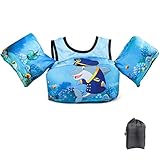 Warmes design – Die Kinder-Schwimmwesten-Designs mit Sicherheits-Schultergurt verhindern, dass die Weste während des Gebrauchs abrutscht, und verhindern, dass Kinder die Weste ohne elterliche Hilfe entfernen. Machen Sie Ihr Kind sicherer und unterhaltsamer beim Schwimmenlernen.