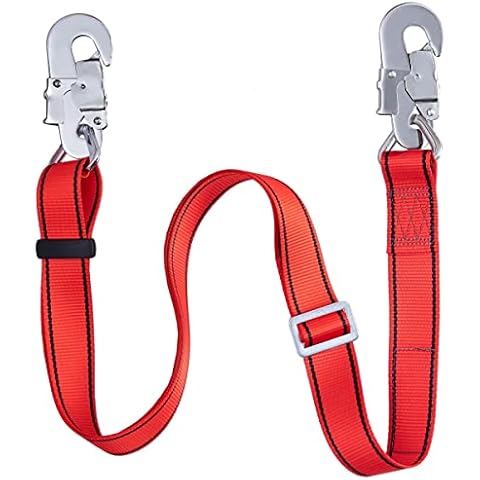 HandAcc Hunting Safety Belt with Adjustable Lanyard, Tree Climbing Belt Restraint Lanyards, Add Level of Safety for Hunting, Hanging Stand Or Step, Trimming Tree, Putting Up Deer Stand Cover
