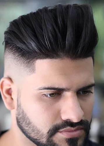 Auspiciouswig Super Thin Skin Hair System Echthaar-Toupet-Ersatz für Männer (6X8 Inch, Natural Color) Cover