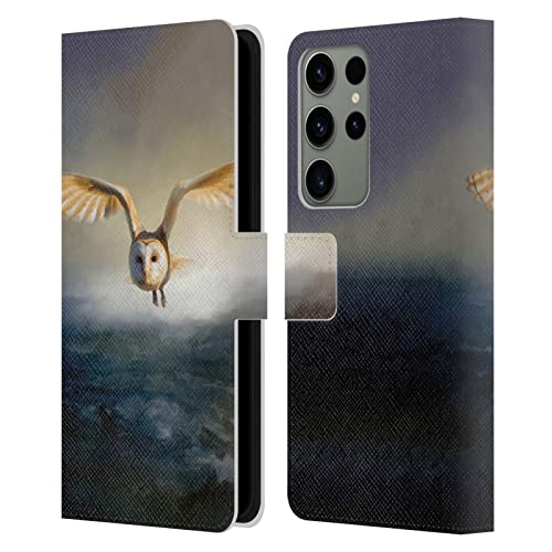 Funda Samsung Galaxy S23 Ultra 5G tipo libro cuero Simone Gatterwe búho granero