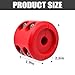 Bittwee Car Rubber Winch Stopper for ATV UTV Truck, Cable Saver Hook Stopper Line for Synthetic Rope, Bump Shock Saver Dampener with Stainless Steel Screw and Nut, Quick Installation Tool (Red)
