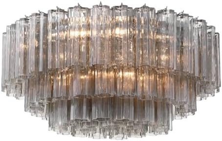 Crystorama Addis 16 Light Polished Chrome Flush Mount
