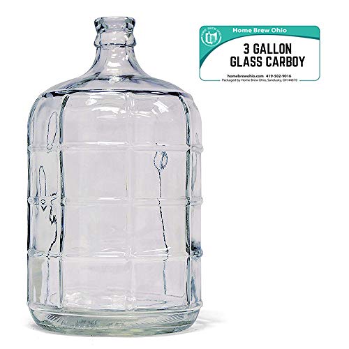 Home Brew Ohio 3 Gallon Glass Carboy