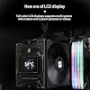 Thermalright Burst Assassin 120 Vision Black CPU Air Cooler, Desktop CPU Cooler with 1500RPM Speed,320x240 Resolving Power IPS LCD Screen with 2.4in,PC Cooling for Intel lga1851/1700/115X,AM4/AM5