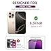 Ifaeveus 2 Pack Privacy Screen Protector for iPhone 16 Pro Tempered Glass for 16Pro 6.3inch Private Saver Anti-Spy Anti-Blue Light Eye Protection Anti-Scratch Full Coverage