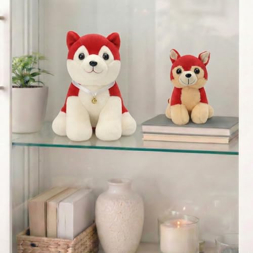 Image of Tabitha Stuffed Toys-Ultra Soft Plush Toy for Kids | Birthday Gifts for Kids and Girls | (Combo of 2 Toys 35 Cm Red Dog & 25 Cm Red Cat)