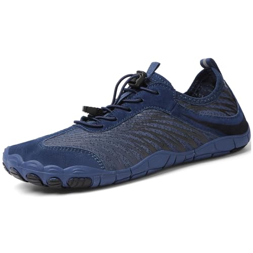 Image of UBFEN Water Shoes for Men Women Quick Dry Swim Aqua Socks | Lightweight Barefoot-style Fit, Rubber Sole, Hiking, Fishing, Kayaking, Beach, Pool, Boating, Diving And Water-to-land Wear