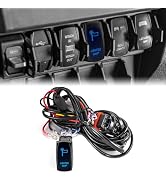 12V LED Light Bar Wiring Harness Kit With Rocker Switch - For Polaris Ranger 570 900 XP, UTVs, Trucks