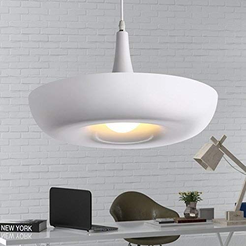 Pendentif lustres LED au design géométrique blanc pour salon élégant