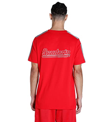 Puma Ferrari Race MT7 Monochrome tee Co Camisa, Rosso Corsa, S Hombre/Unisex