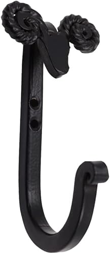 Miniatura 3 de The Metal Magician Ganchos de hierro con cabeza de oveja para montaje en pared, juego de 3 toalleros resistentes para colgar sombreros, abrigos,