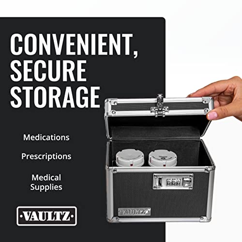 image for Vaultz Medicine Lock Box - 5 x 7 x 5 Inches - Secure Cabinet Safe with