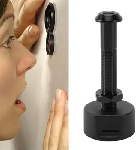 Peephole Camera, 1080P HD Cordless Visual Doorbell, Mobile Detection, 150° Wide Angle Lens, Night Vision, Door Viewer with APP, for Home Security (Black)