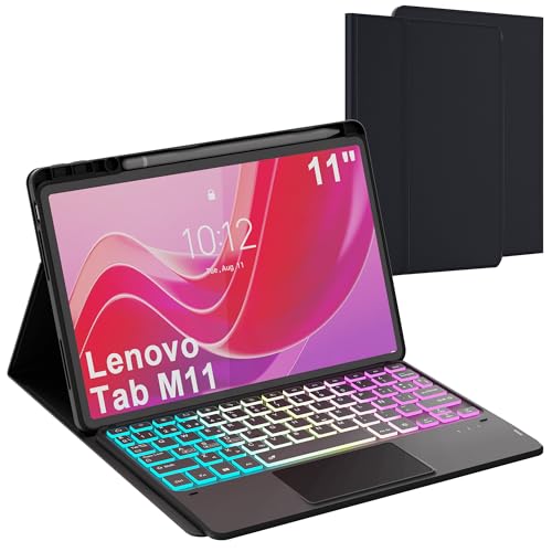 Funda con Teclado para Lenovo Tab M11 2024 11 Pulgadas - Bluetooth Español Ñ Teclado, Cubierta de...