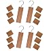 Huji Natural Non-Toxic Cedar Wood Hang Ups and Cedar Moth Mildew Repellent Blocks for Clothes Coats Closet Storage (4 Cedar Hangers and 12 Blocks)