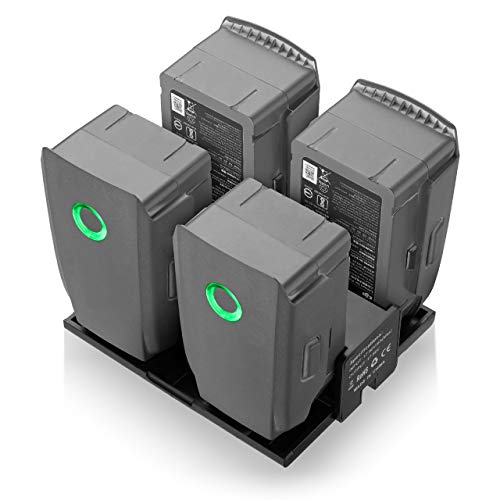 Powerextra Mavic 2 Pro & Zoom 4 in 1 Rapid Smart Battery Charger Hub with LCD Display Indicator (Charge One by One) (NOT Included Battery and Charging Cord)