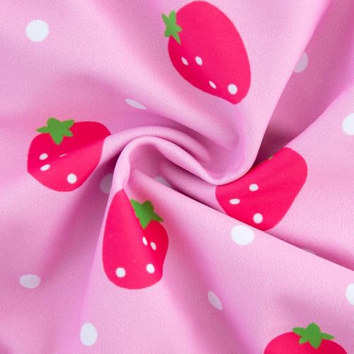 Image of Girls One Piece Swimsuits Cute Ruffles Swimming Bathing Suit with Adjustable Straps Beach Pool Kids Swimwear 3T-12