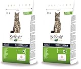 Schesir Cat Adult Maintenance Lamm, Katzenfutter trocken für Erwachsene Katzen, Trockenfutter im Beutel, 2er Pack (1 x 400 g)