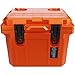 Cubix Outdoors QuadraX 10QT Rotomolded Cooler – Hard Cooler & Job Site Lunch Box | 72-Hour Ice Retention | Camping, Fishing, Hunting & Tailgating | Limited Ember Orange