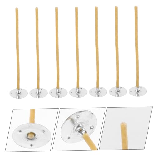 100 unidades de mechas de vela natural preenceradas miniatura 3