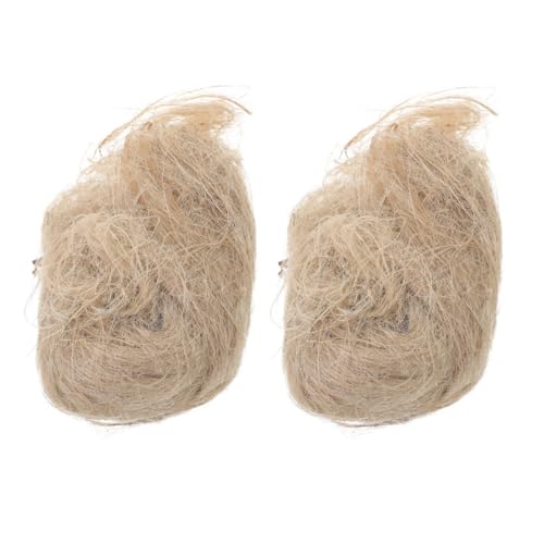 ARTIBETTER 2 Bags Natural Bird Nesting Materials Jute, Linen Rope, Raffia, Wool, and Cotton for Hummingbirds and Parrots, DIY Bird Nesting Filler Enhancing Breeding in Garden and Outdoor Use