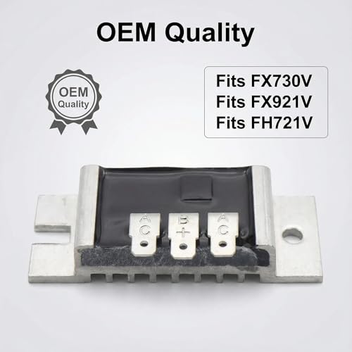 Image of LINGYAO 21066-7011 Voltage Regulator for Kawasaki FH430V FH541V FH580V FH601V FH641V FH680V FH721D FX801V FX850V FX1000V Engines, 12V 20A 6-Terminal Rectifier, Replaces 21066-7003 21066-7006