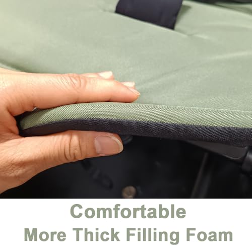 Miniatura 3 de Colu Kid Toldo Para Cochecito Y Cojín De Asiento Compatible Con Babyzen Yoyo 2 Y Yoyo , Kit De Repuesto De Accesorios Para Cochecito, Tela Impermeable De Doble Capa Verde Oliva