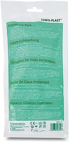 LEWIS-PLAST Paquete Premium Icono instantáneo, terapia con hielo, frío con bolsas frías, alivio inmediato de dolor de espalda, cuello, cadera, dolor de cabeza y dolor de muelas