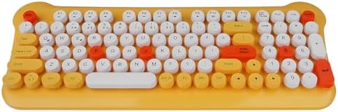 Everest KM-6244 BUNNY Renkli Tuşlu Sarı 2.4 ghz + BT Kablosuz Q Multimedia Klavye + Mouse Set - Görsel 2
