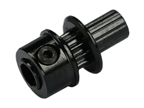 MICROHELI Aluminum Tail Drive Pulley (Black) (for MH Pulley/Timing Belt Conversion Series)