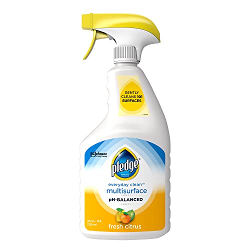 Pledge pH-Balanced Multisurface Cleaner Spray for Everyday Care Fresh Citrus Scent 25oz