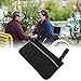 BestAlice Wheelchair Side Bag, Wheelchair Side Storage Bag, Wheelchair Accessories Armrest Organizers Pouch, Waterproof Multi Pocket Design Wheelchair Bag for Outdoor Mobile Chair(Black)