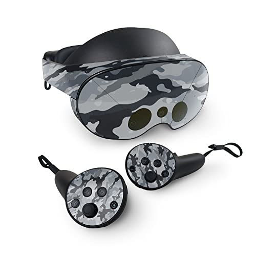 MightySkins Skin Compatible with Meta Quest Pro - Gray Camouflage | Protective, Durable, and Unique Vinyl Decal wrap Cover | Easy to Apply, Remove, and Change Styles | Made in The USA