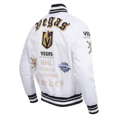 Image of Pro Standard Mens NHL Old English Satin Jacket