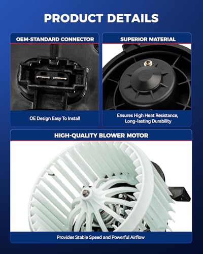 Image of KAX AC Blower Motor Fit for Audi Q7 2007-2015, Porsche Cayenne 2003-2006 2008-2010, Volkswagen Touareg 2004-2010 - HVAC Heater Blower Motor Replaces# 700262,76994